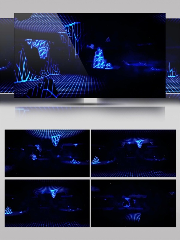 蓝光星际隧道动态视频素材
