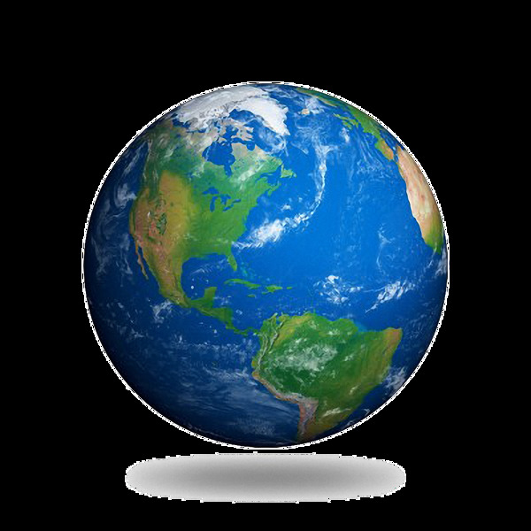 蓝色地球免抠png透明图层素材