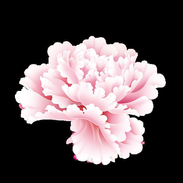 粉色花朵中秋元素