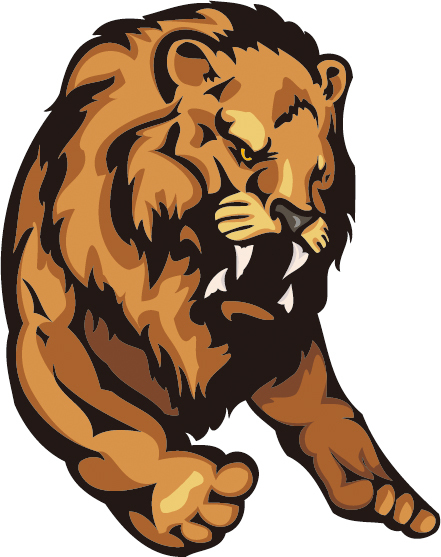 印花矢量图动物狮子棕色黄色免费素材