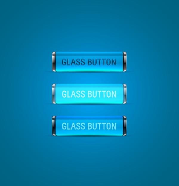 蓝色玻璃按钮收藏