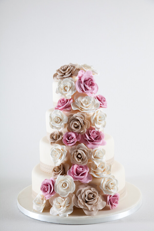 结婚玫瑰蛋糕图片