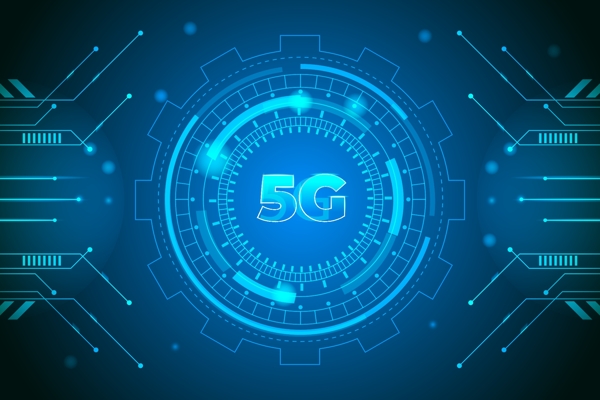 5G蓝色科技背景图片