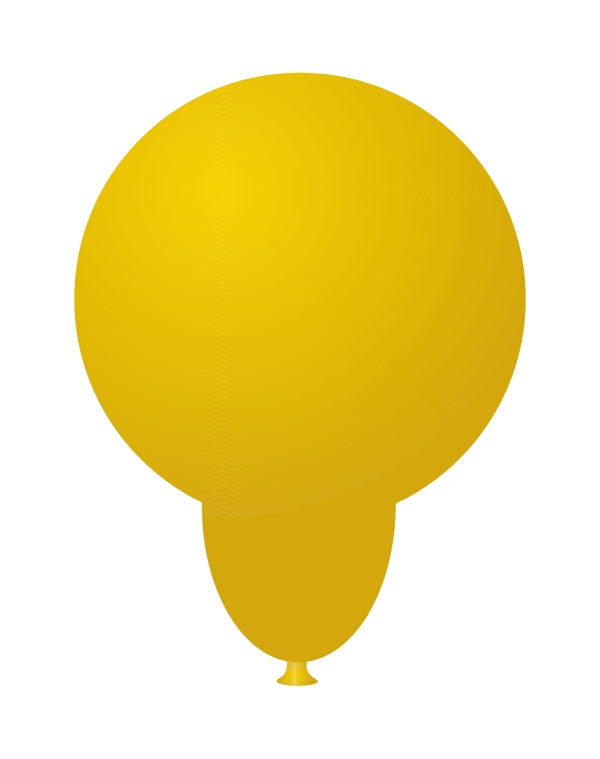 黄色的气球形状的设计