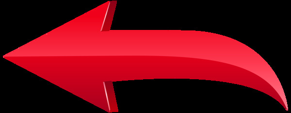 红色弧形箭头图形免抠png透明图层素材