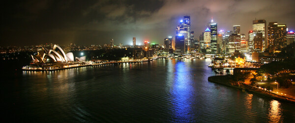 悉尼港夜色图片
