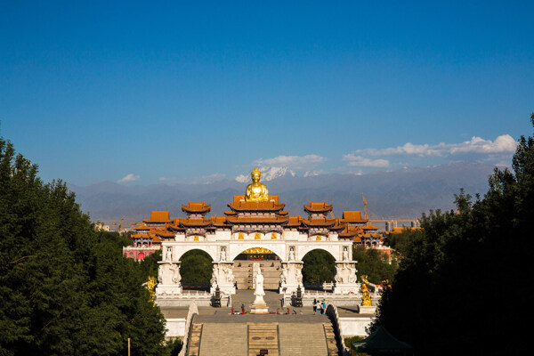 新疆红光山大佛寺风景