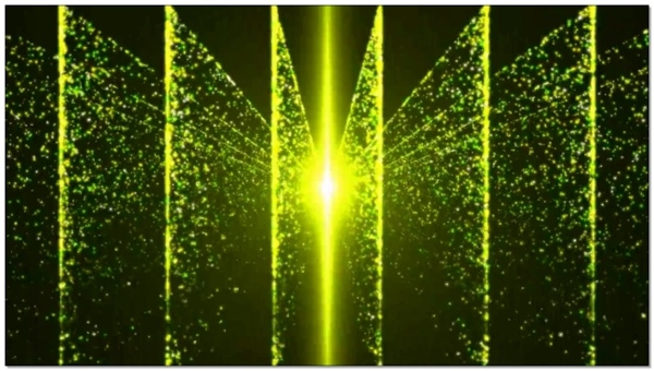 荧绿色粒子视频素材