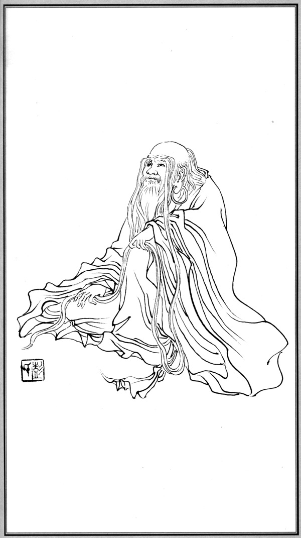中国神话人物082长眉罗汉图片