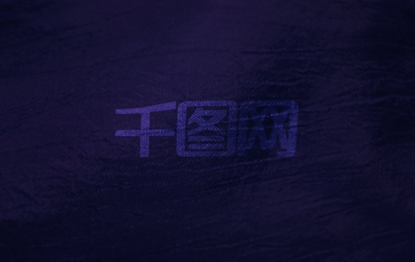 蓝紫背景logo样机