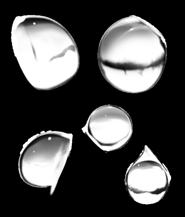 透明水珠水滴免抠png透明图层素材