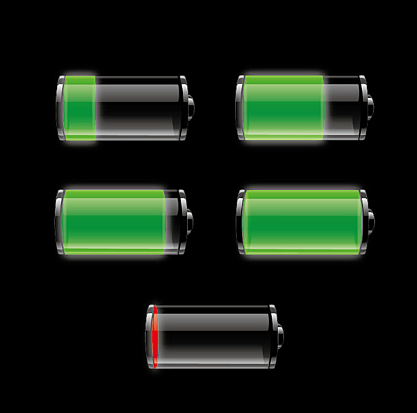 Iphone苹果电池充电图标图片