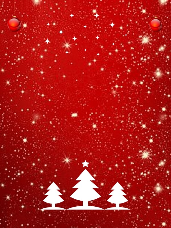 红色喜庆圣诞节快乐展板背景