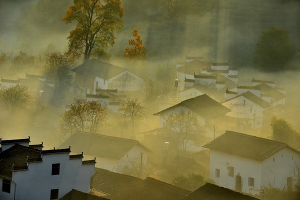石城迷雾风景
