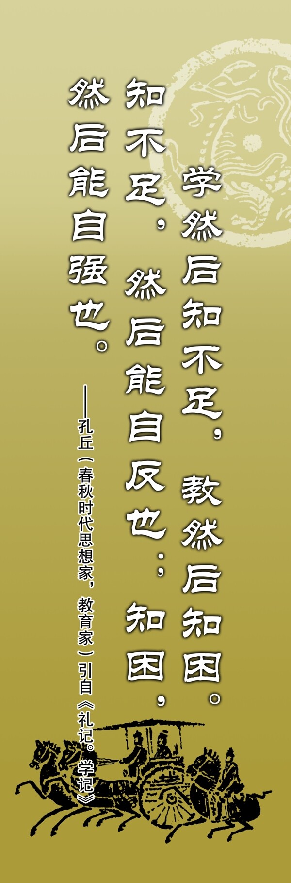 学校展板学然后知不足