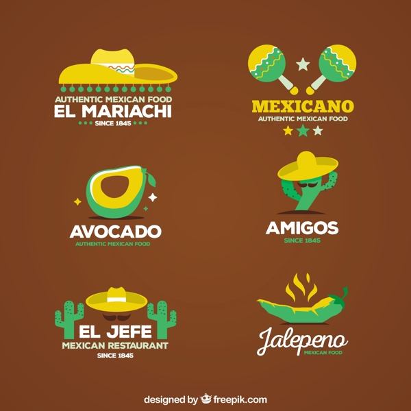 平板墨西哥标识餐厅