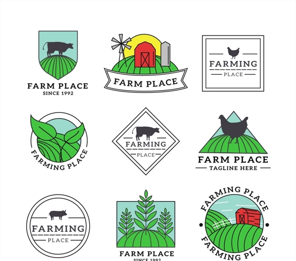 创意农场标志图片
