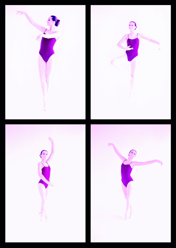 四张跳芭蕾舞的女人图片