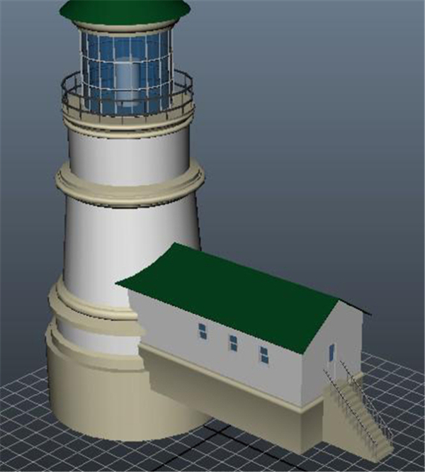 灯塔建筑游戏模型