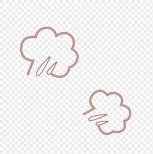 手绘卡通小腿快跑放屁夸张线条