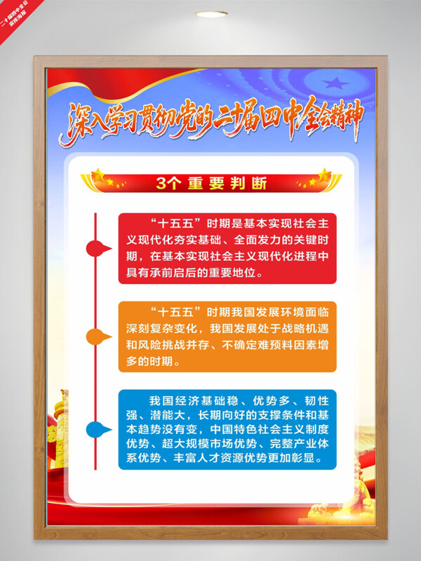 二十届四中全会十五五规划宣传海报