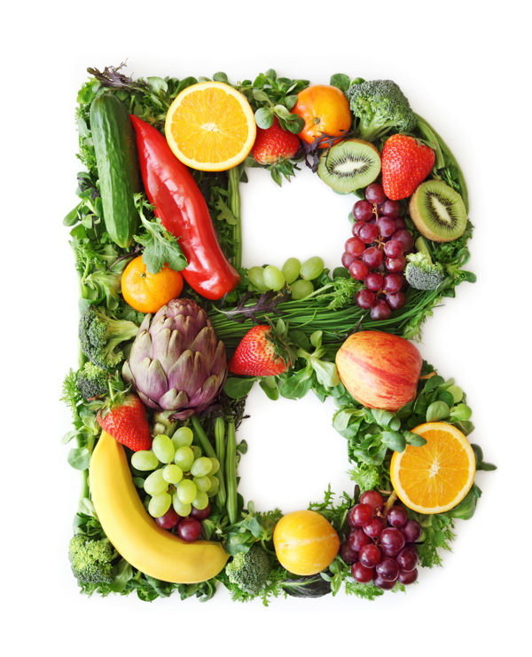 蔬菜水果组成的字母B