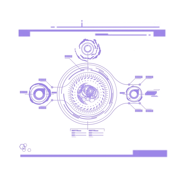 紫色科技线条时代感线条矢量图