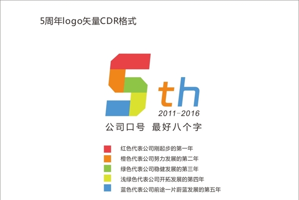 5周年LOGO