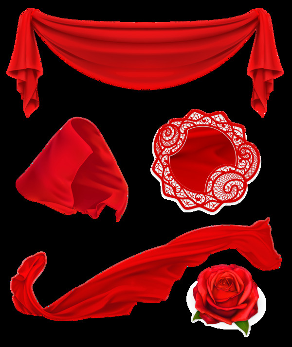 红绸子玫瑰
