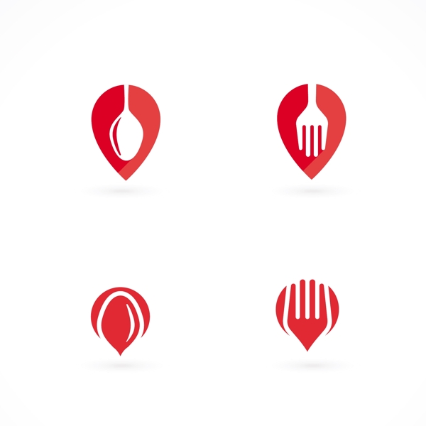 四红色标志在家里的食物