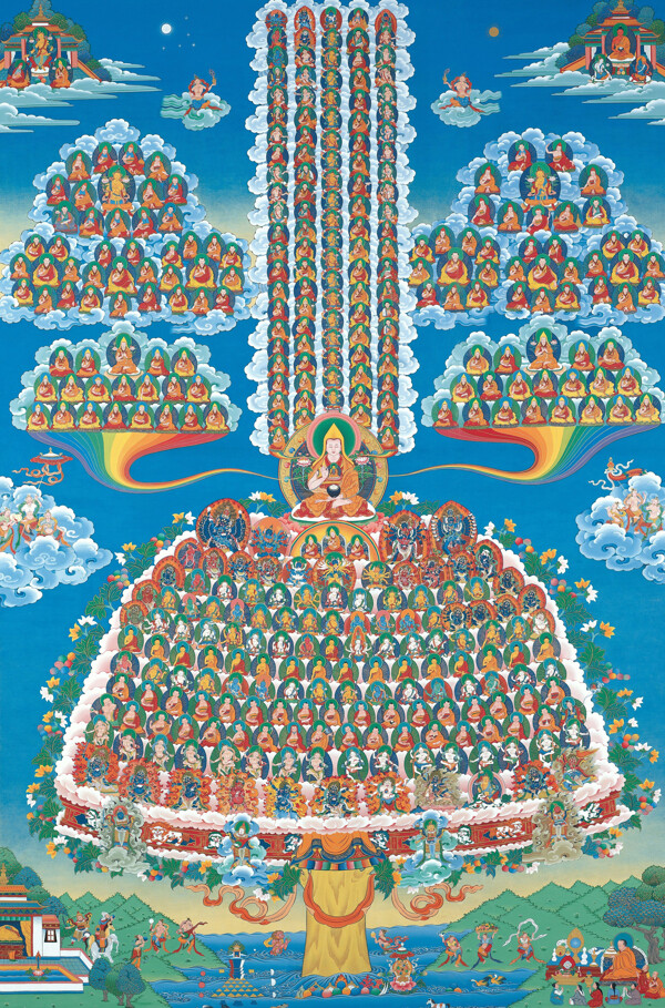 藏传佛教格鲁派高清皈依境图片