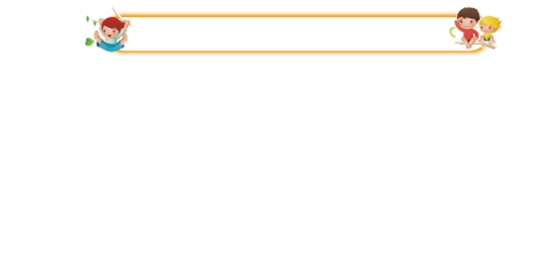 卡通标题方框