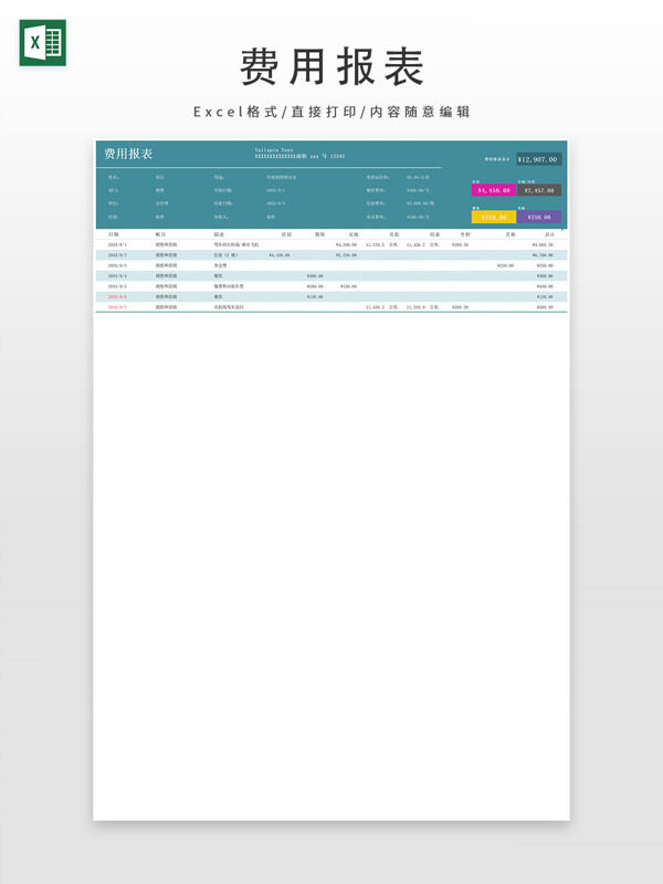 费用报表
