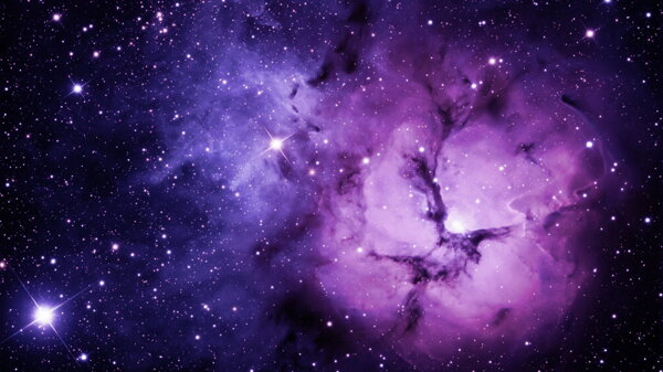炫彩紫色星系背景