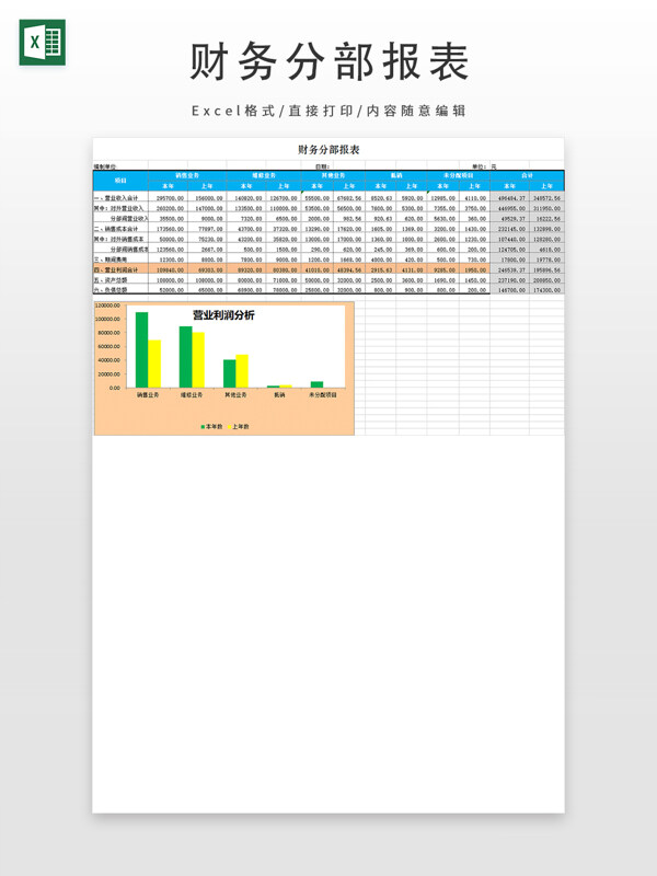 财务分部报表