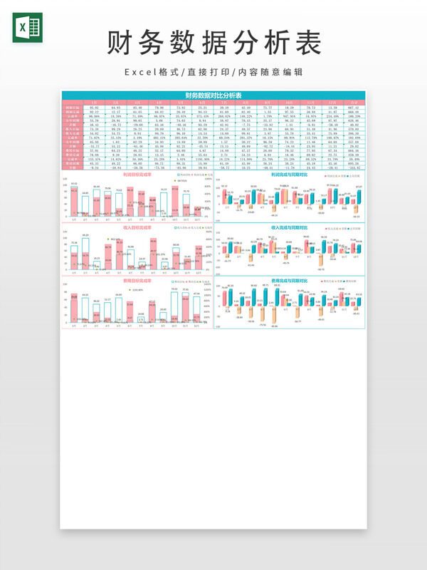 财务数据分析表